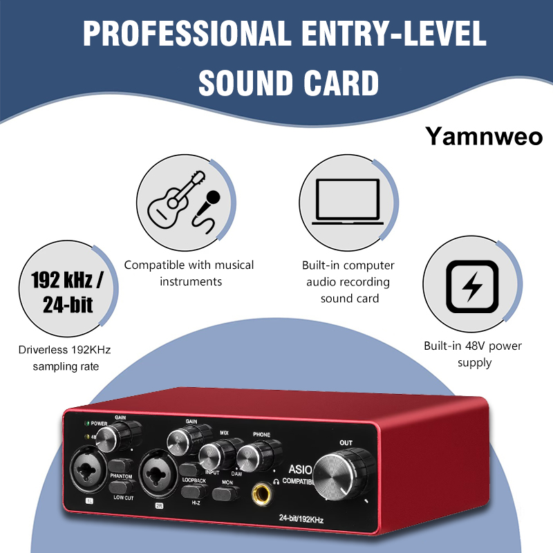 Audio Music Cut - YAMNWEO MD22 Interfaccia Audio USB Portatile