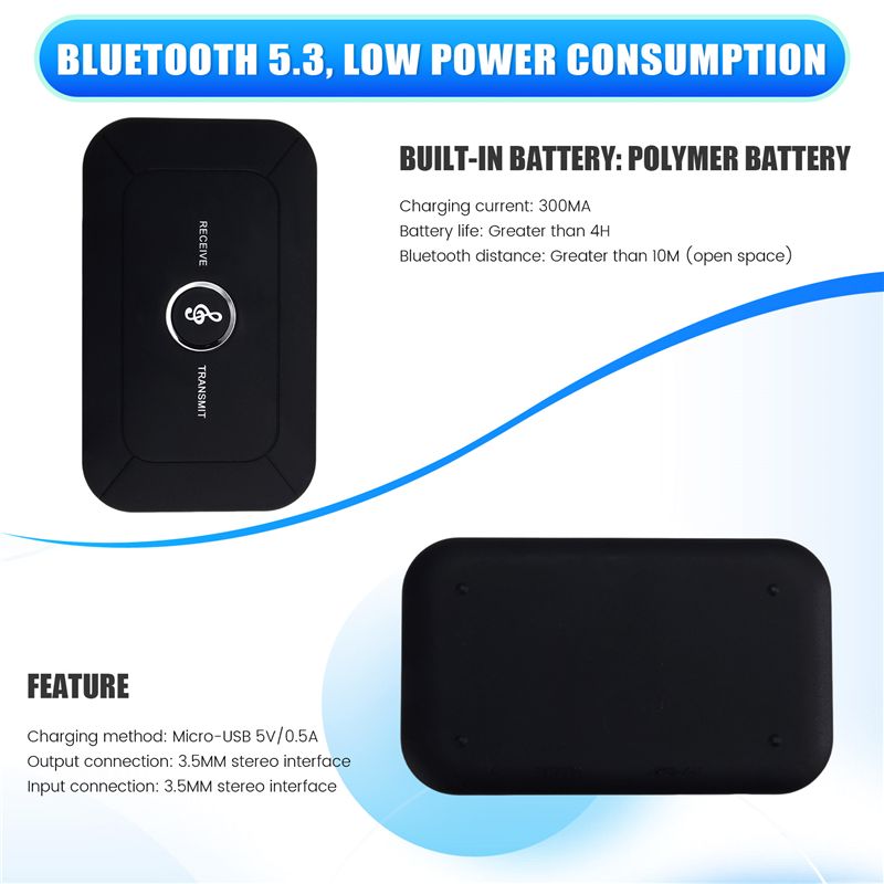 Audio Music Best - Ricevitore audio Bluetooth 5.3 Stereo con