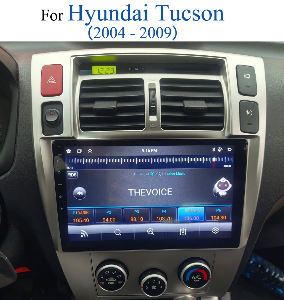 Audio Music To Text - Autoradio Stereo Per Hyundai Tucson 2004