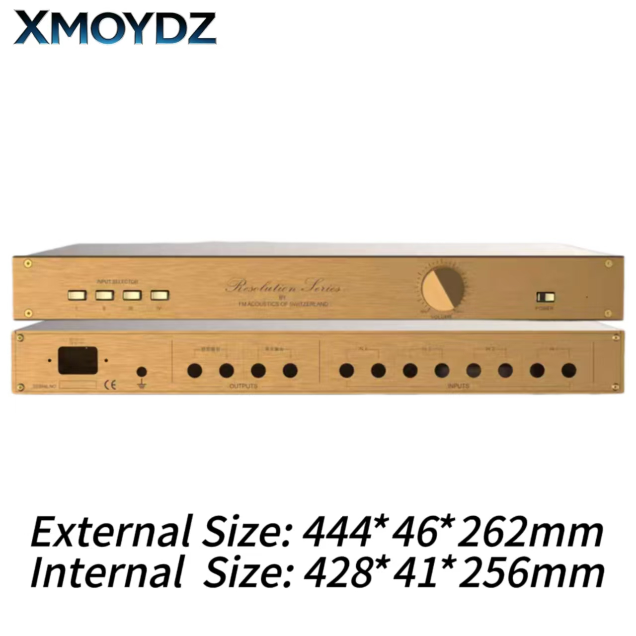 Headphone Amplifier Dac - Chassis per Amplificatore FM244 444*46*262mm, Completamente