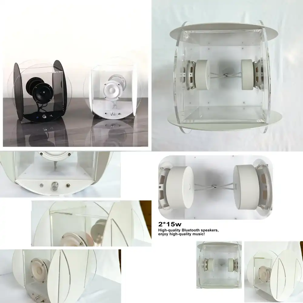Audio Music Box - Altoparlante Bluetooth Trasparente da 15 Pollici,