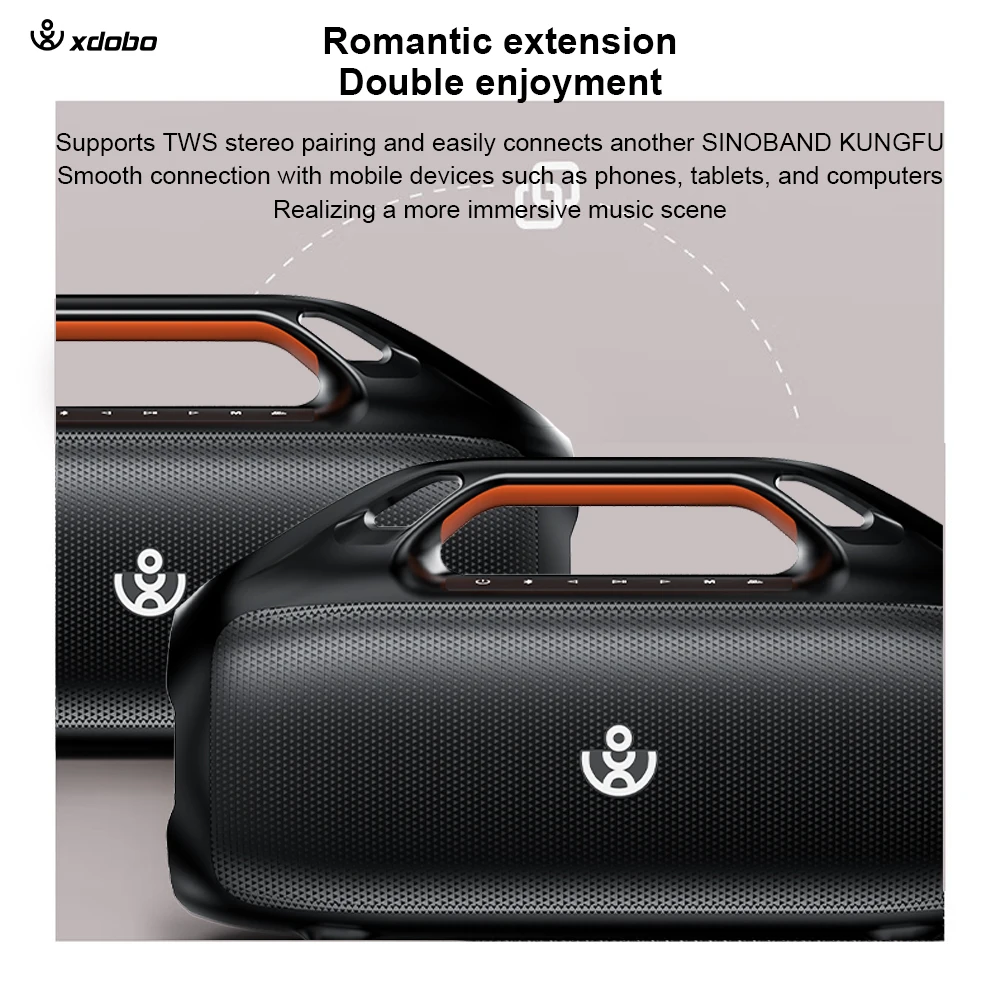 Audio X Music - Altoparlanti Bluetooth wireless per bassi profondi