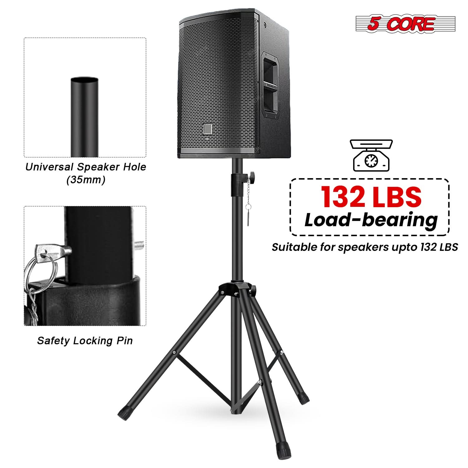 Supporto per Altoparlanti a 5  - Speaker Stand Tripod recensione e prezzo