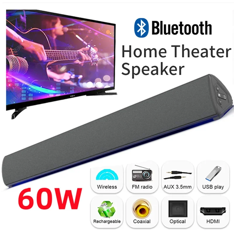 60W Wireless TV PC Soundbar al - Audio Music Center recensione e prezzo