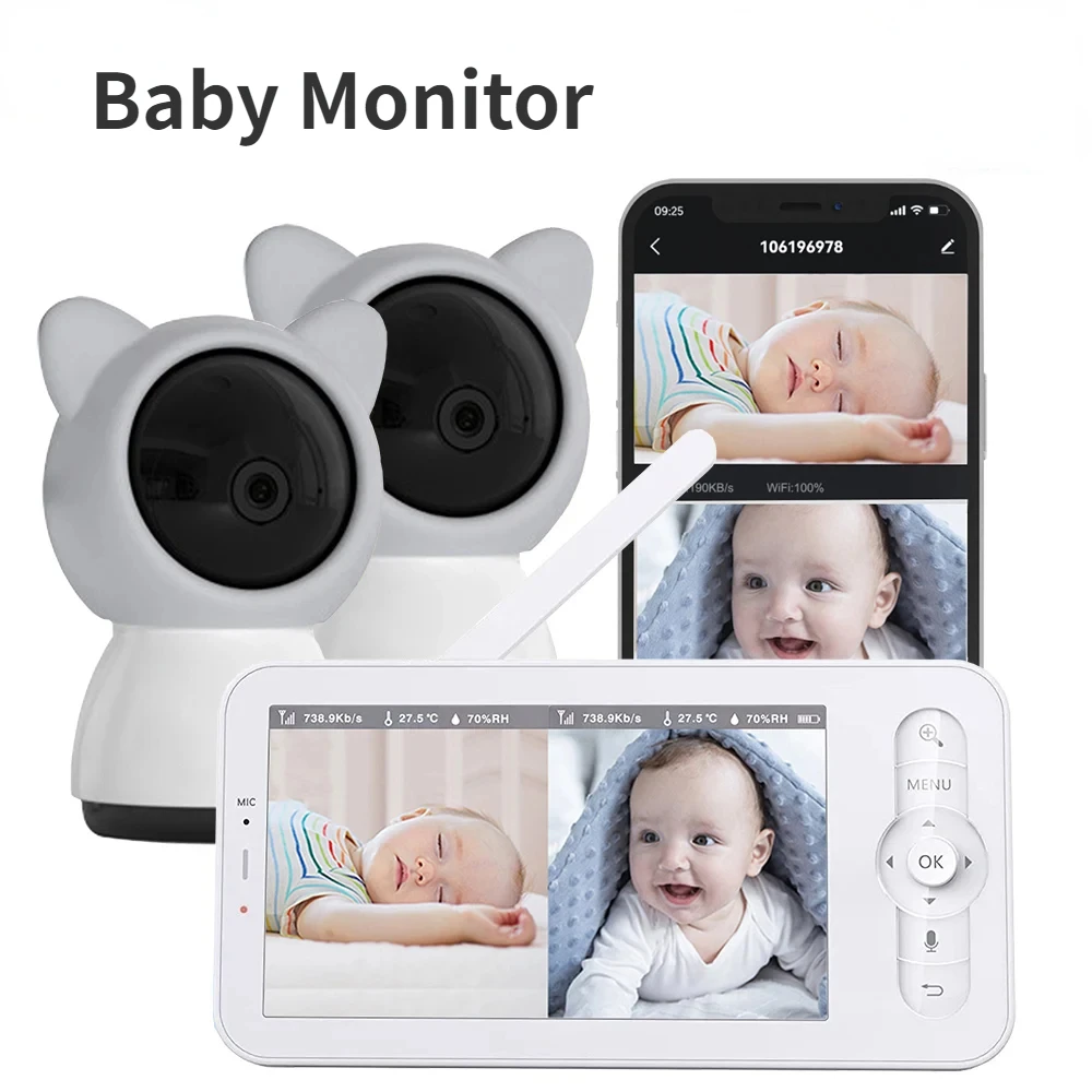 Baby Monitor HD LCD da 5 polli - Audio Detect Music recensione e prezzo