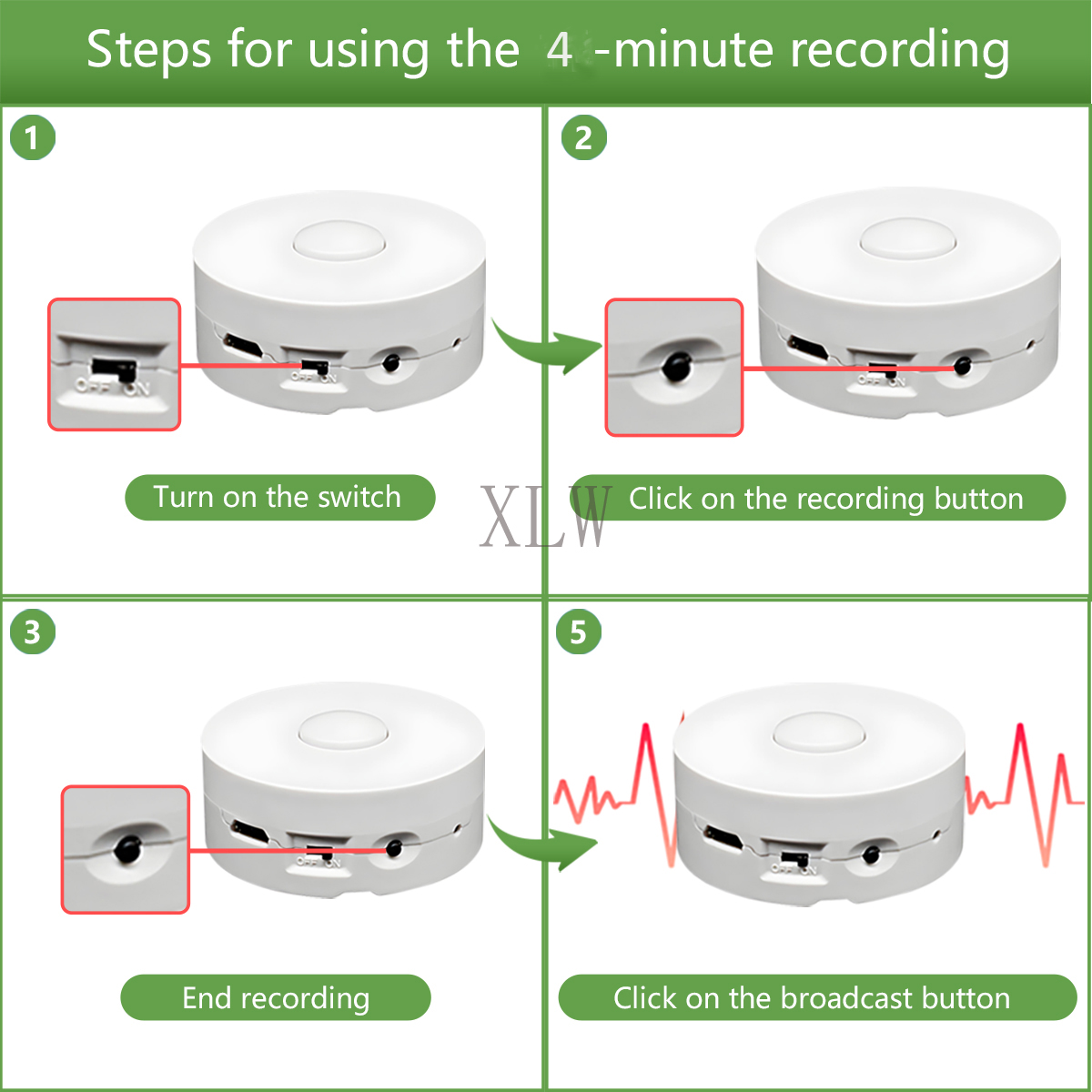 Pulsante di registrazione voca - Audio Music Box recensione e prezzo