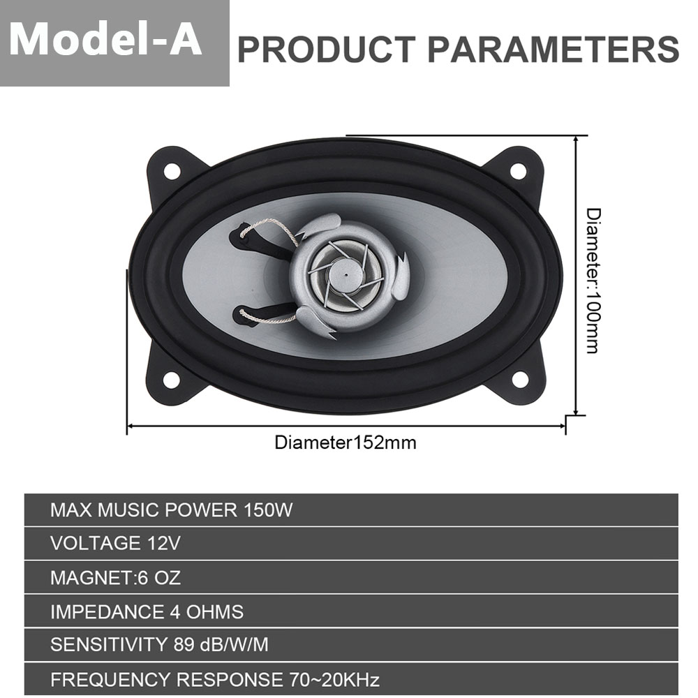 2pcs 4X6 pollici 150W / 280W a - Audio X Music recensione e prezzo
